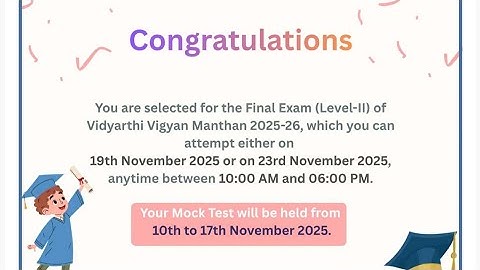 Result of Vidyarthi vigyan manthan 25 of level 1 declared you can visit on the site #result #vvm2025