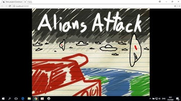 สร้างเกม Alians Attack ด้วยโปรแกรม construct 2 Ep1