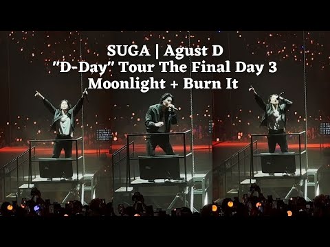 230806 Moonlight 저 달 Burn It SUGA Agust D TOUR D DAY THE FINAL Seoul Day 3 Fancam 4K