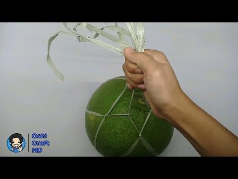  Cara  Membuat  Jaring  Jeruk Bali Dari  Tali  Rafia YouTube