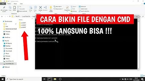 Cara membuat folder di cmd