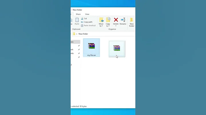 Short Way of Extracting RAR or ZIP File in Windows 10 PC or Laptop #windows10 #windows #zip