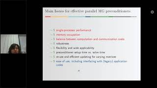 EoCoE Webinar : MLD2P4 Package of Parallel Algebraic Preconditioners for Scalable Linear Solvers