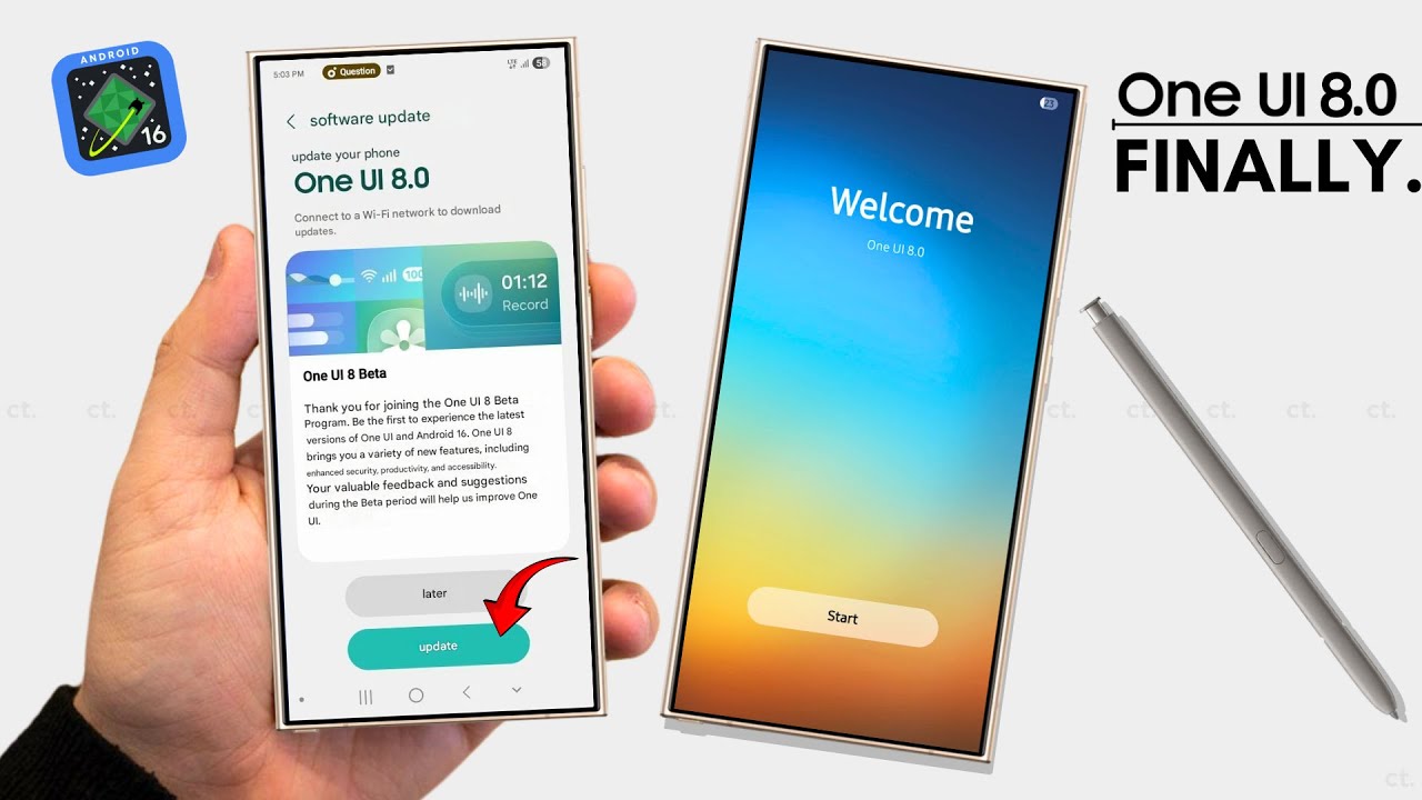 Ui Update Samsung One UI 8.0 Android 16 - OFFICIAL UPDATE! - YouTube