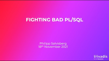 Fighting Bad PL/SQL
