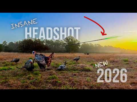 Opening Day Florida Gobbler with MONSTER SPURS...No Blind-Bowhunting!