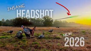 Opening Day Florida Gobbler with MONSTER SPURS...No Blind-Bowhunting!