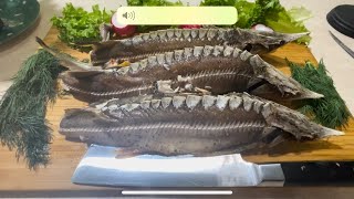 видео: Стерлядь в духовке! картинка: Стерлядь в духовке!