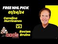 NHL Pick - Carolina Hurricanes vs Boston Bruins Prediction, 1/24/2024 Free Best Bets & Odds