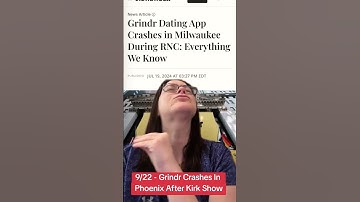 9/22 - Grindr Crashes Again at Republican Function