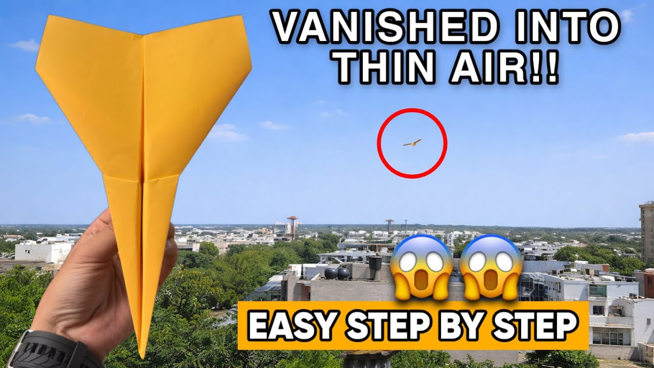 HOW TO MAKE A PAPER AIRPLANE JET EASY THAT FLIES FAR - YouTube