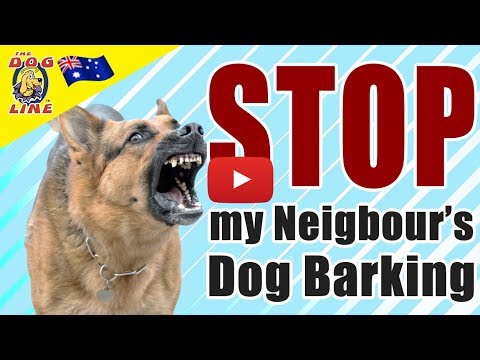 how do i get my neighbors dog to stop barking