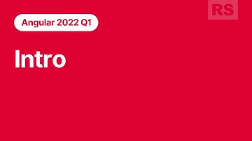 Angular 2022Q1  Intro