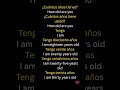 Learn Spanish with English Translation | How Old Are You in Spanish for Beginners