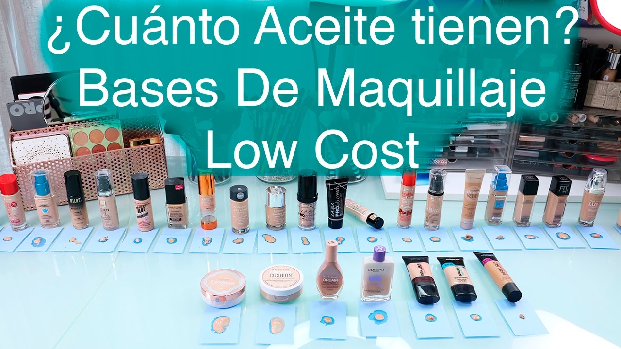 ¿Cuánta Grasa tiene tu Base de Maquillaje? | Bases Low ...