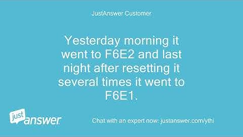 Whirlpool Duet washer error code F0E0. Push the power button