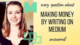 Have you ever had any questions about making money by writing on
medium? are definitely not alone! it's probably the biggest category
of question i get -...