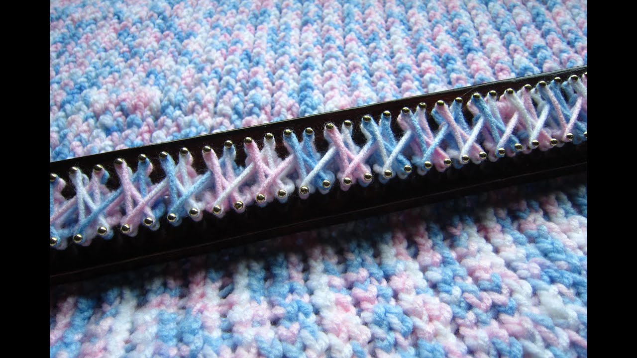 95 BABY BLANKET ON LOOM