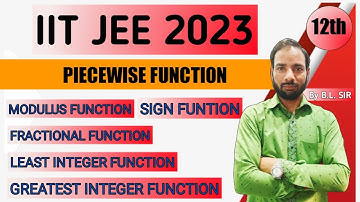 RELATION AND FUNCTION | PIECEWISE FUNCTION | 12TH JEE 2023 NEET NDA| #padahinahirukegi