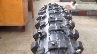 Шиповка Велоо Резины - How To Spike Bikes Tire 31 декабря 2015