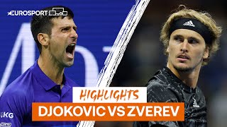 Novak Djokovic vs Alexander Zverev Semi Final at the 2021 US Open | Eurosport