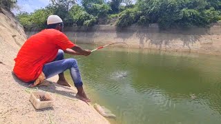 Fish Hunting|Baam Fishes Catching Fisherman in Krishna River Deep Cut
