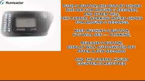 RL-HM016B Wireless Motorcycle Racing Vibration Hour Meter