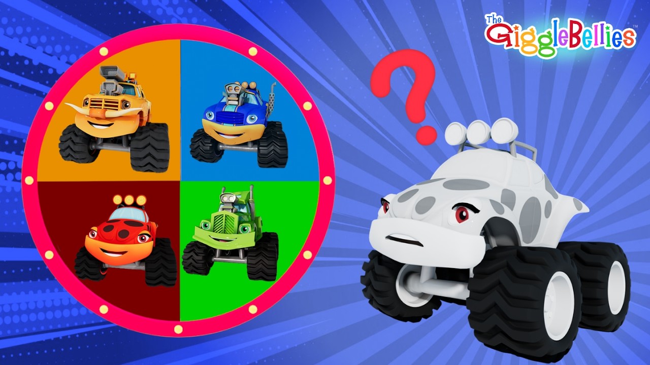Monster Trucks Lost Their Colors | Nursery Rhymes - GiggleBellies