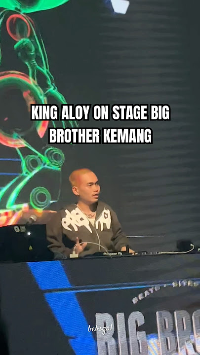 King aloy on stage big brother kemang #mraloy #aloy