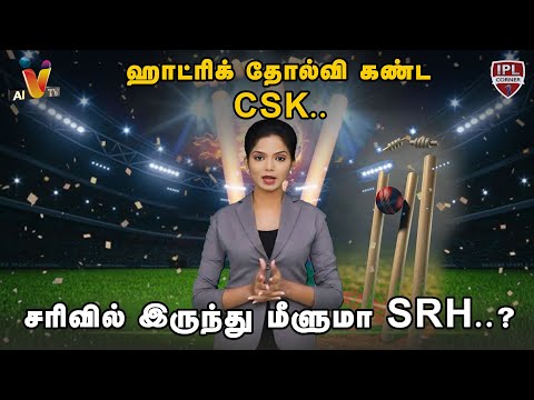 ஹாட்ரிக் தோல்வி கண்ட CSK.. சரிவில் இருந்து மீளுமா SRH..? | IPL 2025 | IPL Updates