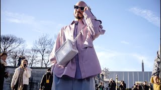 Paris Fashion Week Men's Fall-Winter 2020 - Street Style at Louis Vuitton show