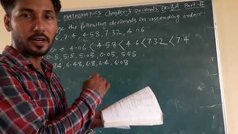 CLASS 7 MATHS CH 3 DECIMALS  EX-3(A)  PART  2 BY RANJEET SIR
