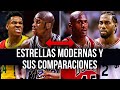 6 ESTRELLAS De La NBA Actuales Comparadas Con Las Leyendas De La NBA