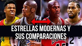 6 ESTRELLAS De La NBA Actuales Comparadas Con Las Leyendas De La NBA