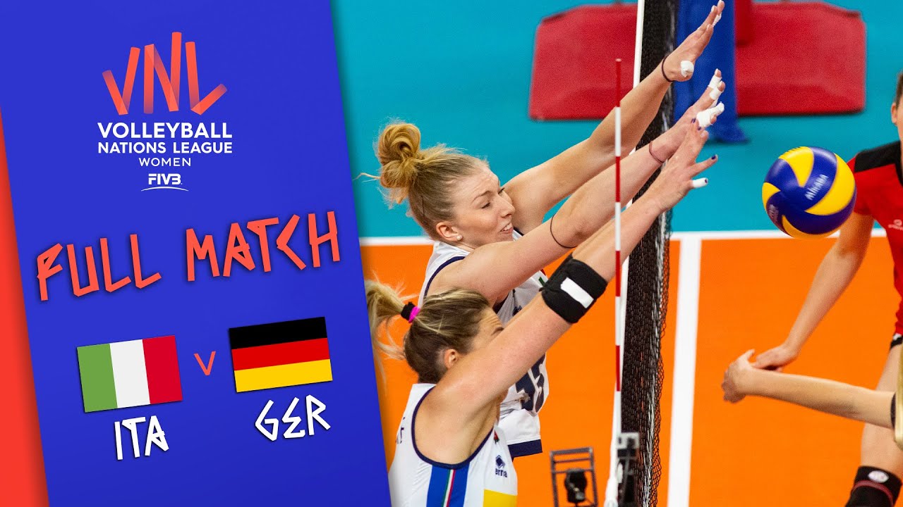 Italy 🆚 Germany - Full Match Womens Volleyball Nations League 2019