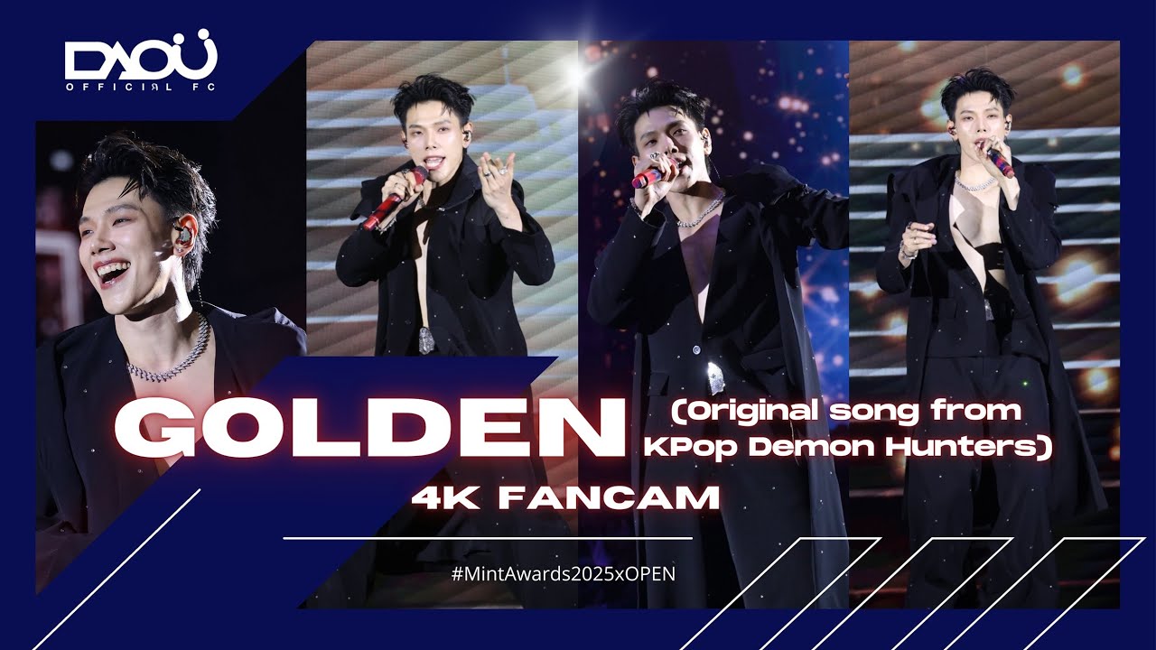 [4K FANCAM] 07092025 Golden #DAOU x Jackie @ Mchoice & Mint Awards 2025