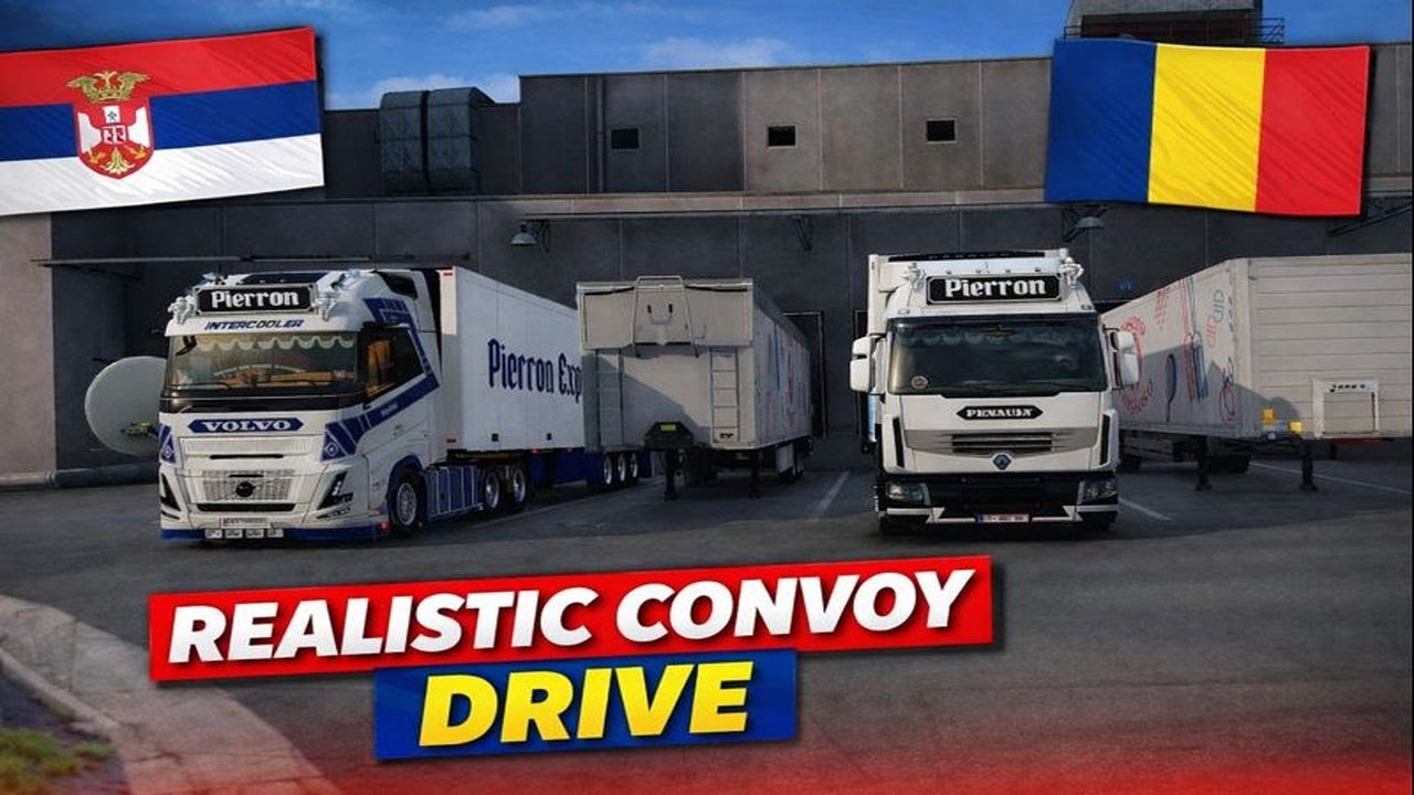 ETS2 | Realistic Convoy Drive | Volvo Aero FH6 | Balkan DLC | Snowymoon 