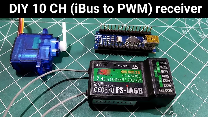 DIY 10 CH (iBus to PWM) Receiver for FlySky i6 and iA6b receiver