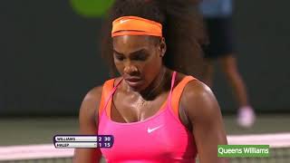 Serena Williams v. Simona Halep - Miami 2015 SF Highlights