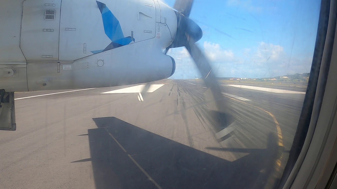 Bombardier Dash 8Q-200 SATA Air Azores Take Off Lajes
