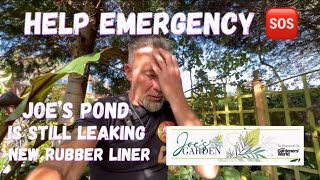 Help ! Emergency 🆘 Joe’s Pond Still Leaking 😩 New Rubber Liner