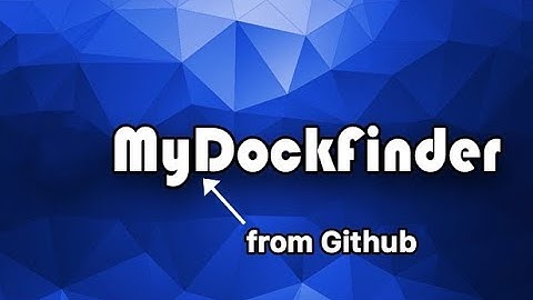 How to download Mydockfinder from GITHUB #mydockfinder #github #machine
