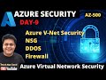 Azure Security AZ-500 | How to configure Azure Virtual Network Security |NSG |DDOS |Firewall.