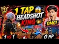 Free Fire 1 Tap Headshot King 👑🔥 | 0 HP Clutch 😱