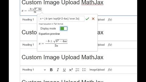CKEditor MathJax