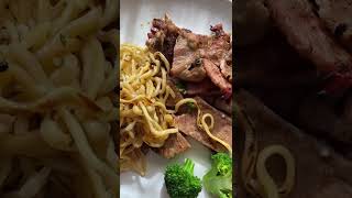 Чесночная Лапша И Жареная Свинина