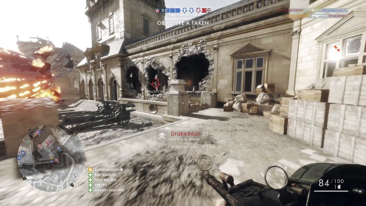 BF1 (PS4 Pro) - Ballroom Blitz - Operations 40 Attacking - Support ...