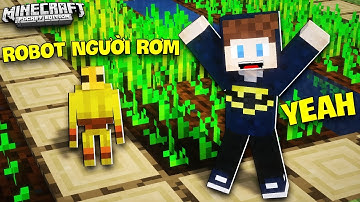 JAYGRAY CHẾ TẠO THÀNH CÔNG ROBOT NGƯỜI RƠM KIM CƯƠNG CÓ THỂ LÀM VIỆC TRONG MCPE !!!