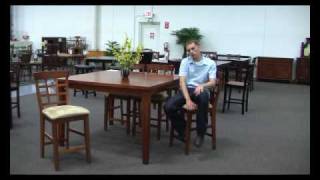 Counter Height Dining Table and Chairs 2301