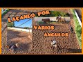 Treino de laço comprido com drone e óculos 